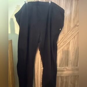 Men’s ZELOS Black Fleece Sweatpants with Drawstring Waist